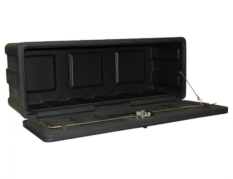 Image of 18x18x48 Inch Black Poly Underbody Truck Box from Buyers Products. Part number: 1717110