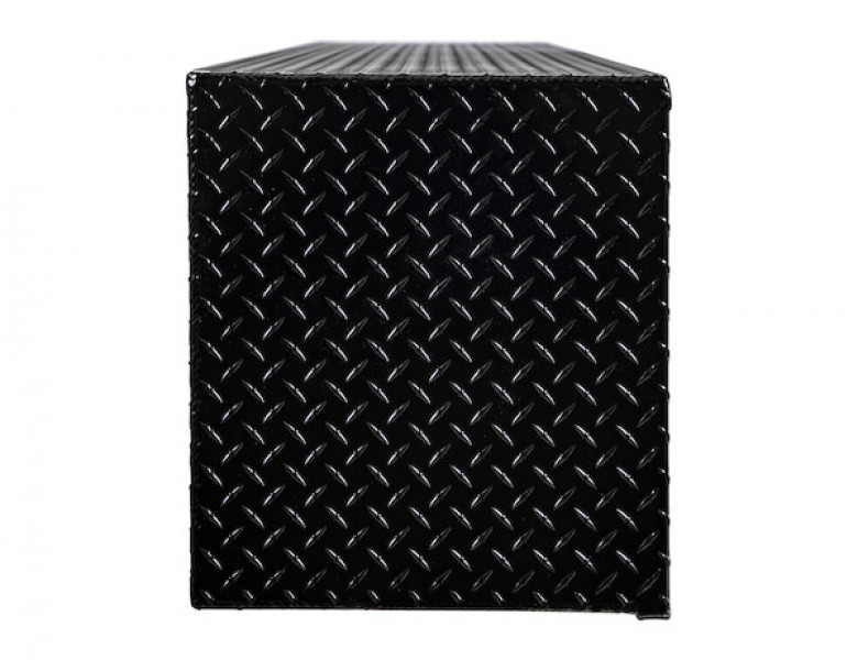 Image of 18x16x96 Inch Gloss Black Diamond Tread Aluminum Topsider Truck Box from Buyers Products. Part number: 1721568