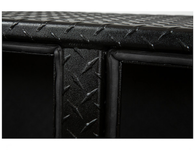 Image of 16x13x72 Textured Matte Black Diamond Tread Aluminum Topsider Truck Box from Buyers Products. Part number: 1722551