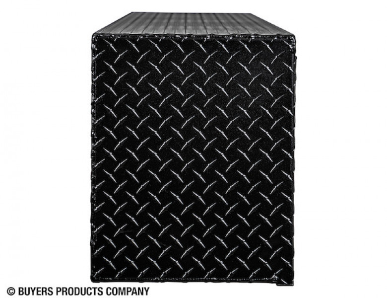 Image of 16x13x72 Textured Matte Black Diamond Tread Aluminum Topsider Truck Box from Buyers Products. Part number: 1722551