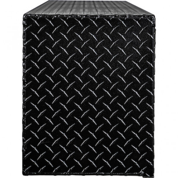 Image of 16x13x88 Textured Matte Black Diamond Tread Aluminum Topsider Truck Box from Buyers Products. Part number: 1722556