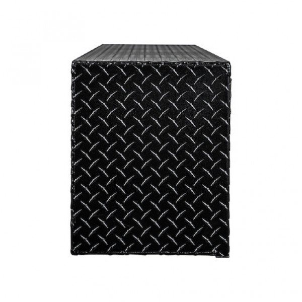 Image of 18x16x72 Textured Matte Black Diamond Tread Aluminum Topsider Truck Box from Buyers Products. Part number: 1722563