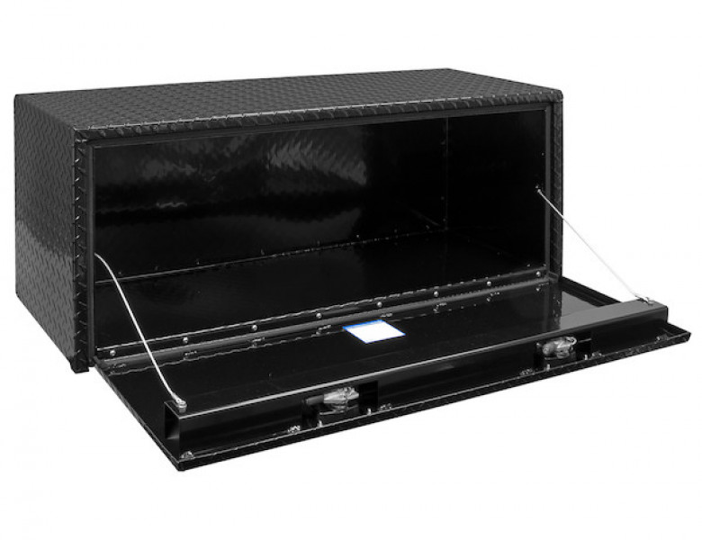 Image of 18x18x48 Inch Black Diamond Tread Aluminum Underbody Truck Box from Buyers Products. Part number: 1725110