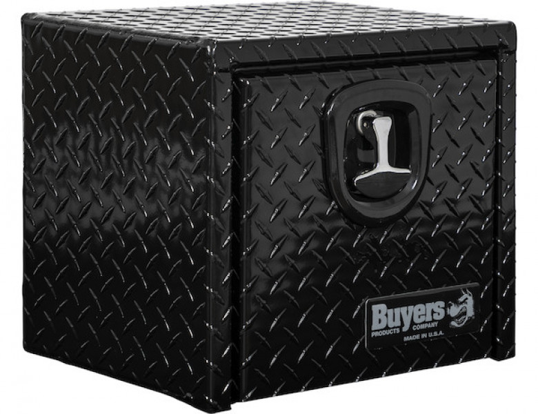 Image of 14x12x16 Inch Black Diamond Tread Aluminum Underbody Truck Box from Buyers Products. Part number: 1725148