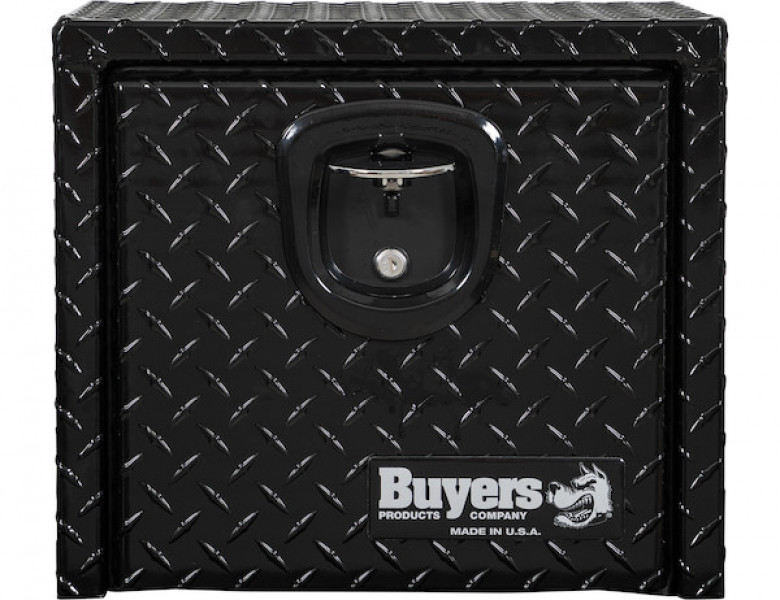 Image of 14x12x16 Inch Black Diamond Tread Aluminum Underbody Truck Box from Buyers Products. Part number: 1725148