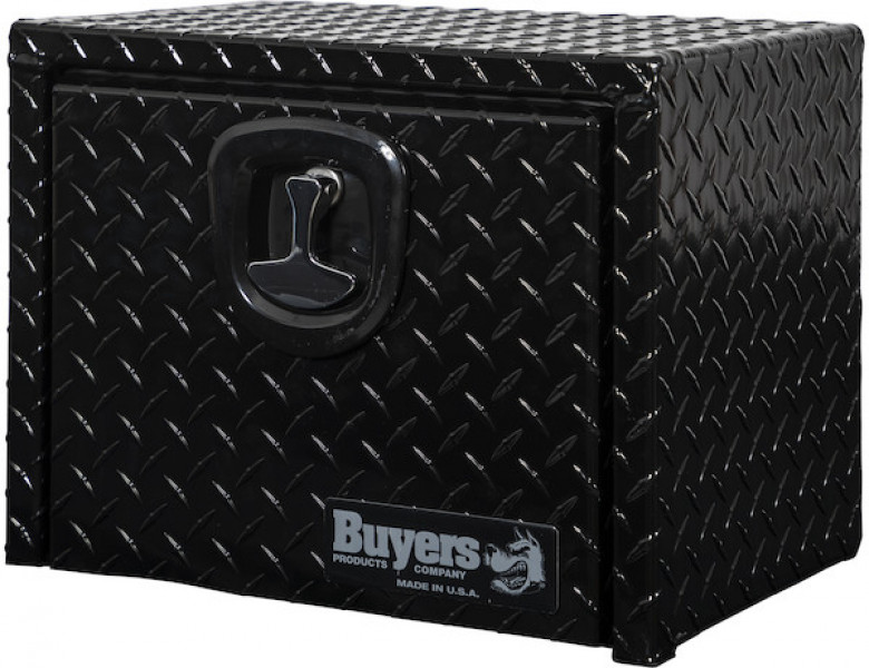 Image of 14x12x18 Inch Black Diamond Tread Aluminum Underbody Truck Box from Buyers Products. Part number: 1725149