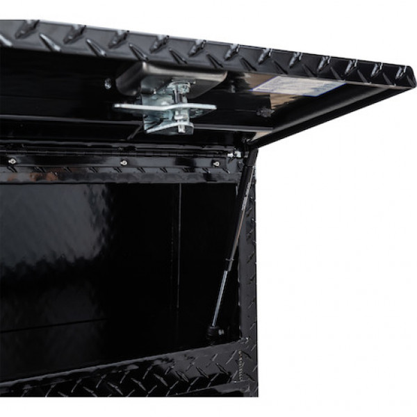 Image of 21x13x72 Inch Gloss Black Diamond Tread Aluminum Pick-Up Truck Contractor With Lower Drawers Topsider from Buyers Products. Part number: 1725641