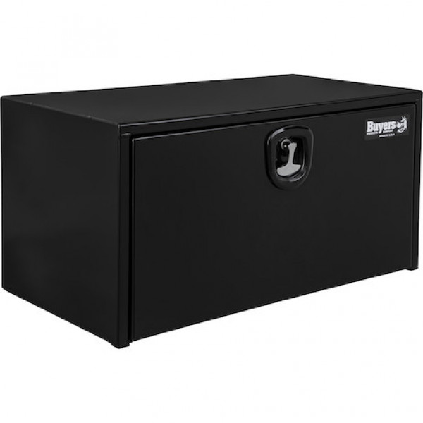 Image of 18x18x24 Inch Black Steel Underbody Truck Box With 3-Point Latch from Buyers Products. Part number: 1732300