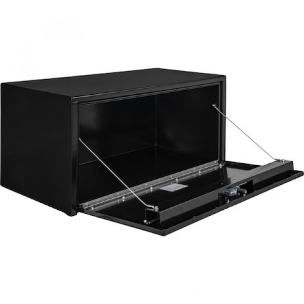 Image of 18x18x24 Inch Black Steel Underbody Truck Box With 3-Point Latch from Buyers Products. Part number: 1732300