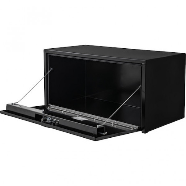 Image of 18x18x24 Inch Black Steel Underbody Truck Box With 3-Point Latch from Buyers Products. Part number: 1732300