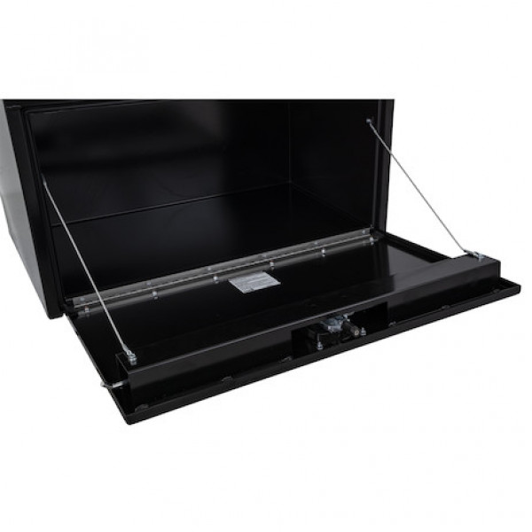 Image of 18x18x24 Inch Black Steel Underbody Truck Box With 3-Point Latch from Buyers Products. Part number: 1732300