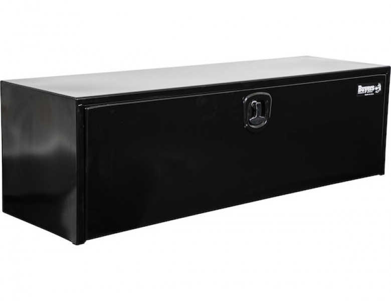 Image of 18x18x24 Inch Black Steel Underbody Truck Box With 3-Point Latch from Buyers Products. Part number: 1732300