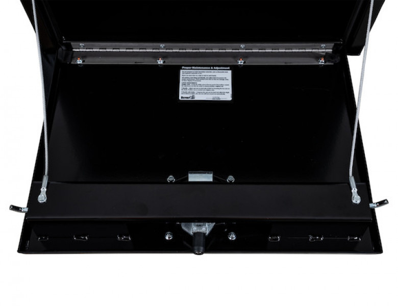 Image of 18x18x24 Inch Black Steel Underbody Truck Box With 3-Point Latch from Buyers Products. Part number: 1732300