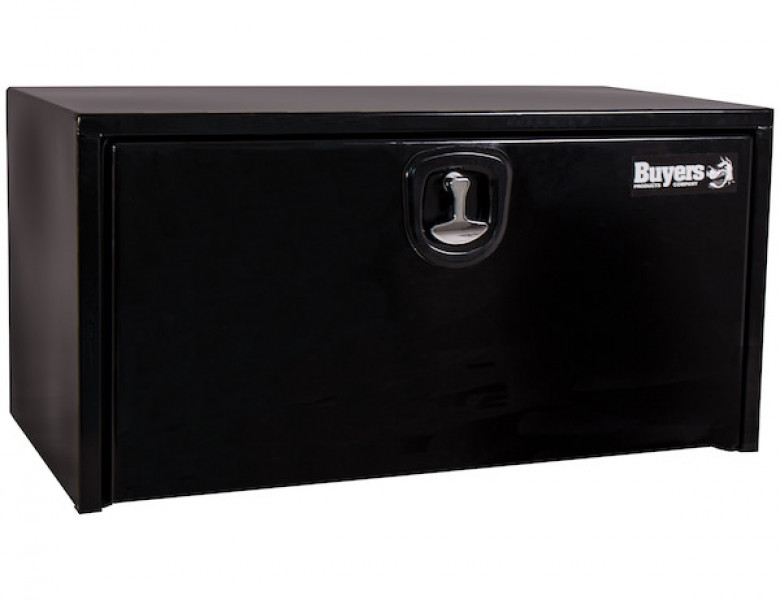 Image of 18x18x36 Inch Black Steel Underbody Truck Box With 3-Point Latch from Buyers Products. Part number: 1732305