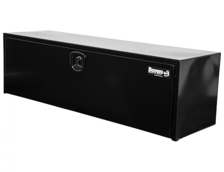 Image of 18x18x48 Inch Black Steel Underbody Truck Box With 3-Point Latch from Buyers Products. Part number: 1732310