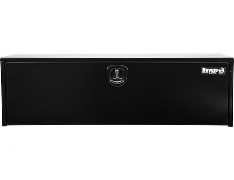 Image of 18x18x48 Inch Black Steel Underbody Truck Box With 3-Point Latch from Buyers Products. Part number: 1732310