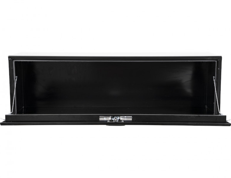 Image of 18x18x48 Inch Black Steel Underbody Truck Box With 3-Point Latch from Buyers Products. Part number: 1732310