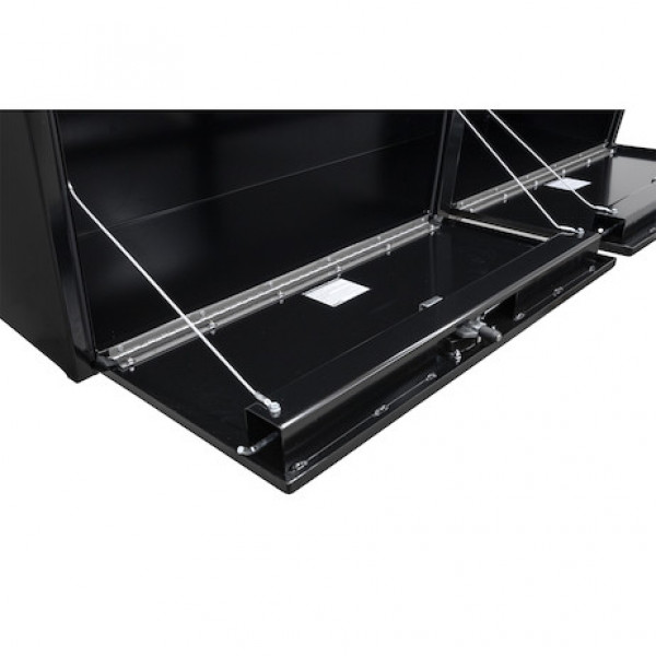 Image of 18x18x72 Inch Black Steel Underbody Truck Box With 3-Point Latch from Buyers Products. Part number: 1732320