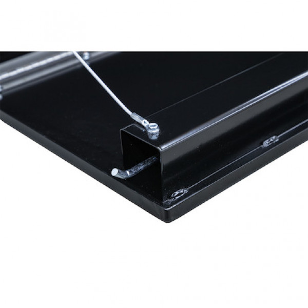 Image of 18x18x72 Inch Black Steel Underbody Truck Box With 3-Point Latch from Buyers Products. Part number: 1732320