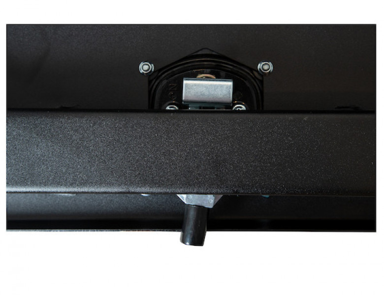 Image of 18x18x24 Inch Textured Matte Black Steel Underbody Truck Box with 3-Point Latch from Buyers Products. Part number: 1732500