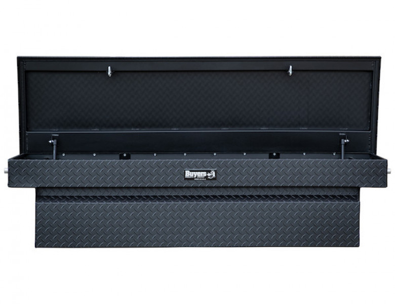 Image of 18x20x71 Inch Textured Matte Black Diamond Tread Aluminum Crossover Truck Tool Box from Buyers Products. Part number: 1739410