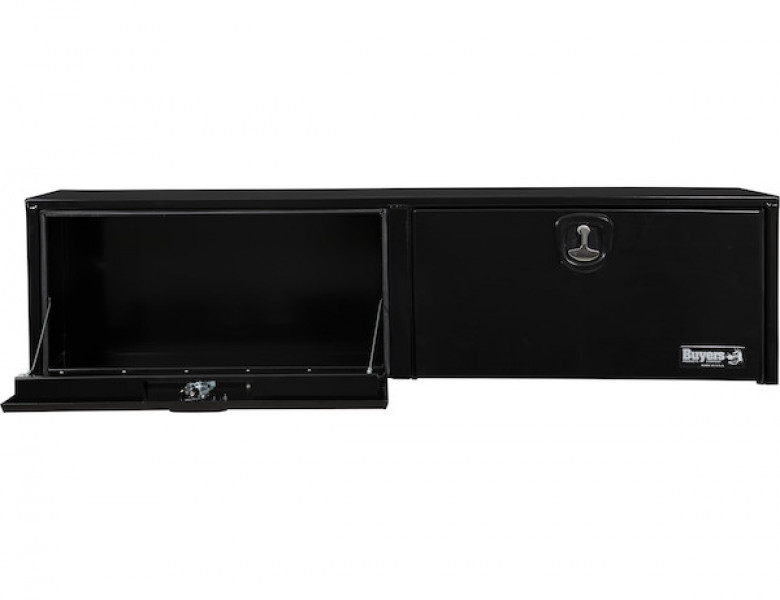 Image of 18x16x72 Inch Black Smooth Aluminum Topsider Truck Box from Buyers Products. Part number: 1752163