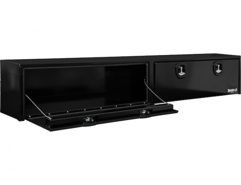 Image of 18x16x96 Inch Black Smooth Aluminum Topsider Truck Box from Buyers Products. Part number: 1752168