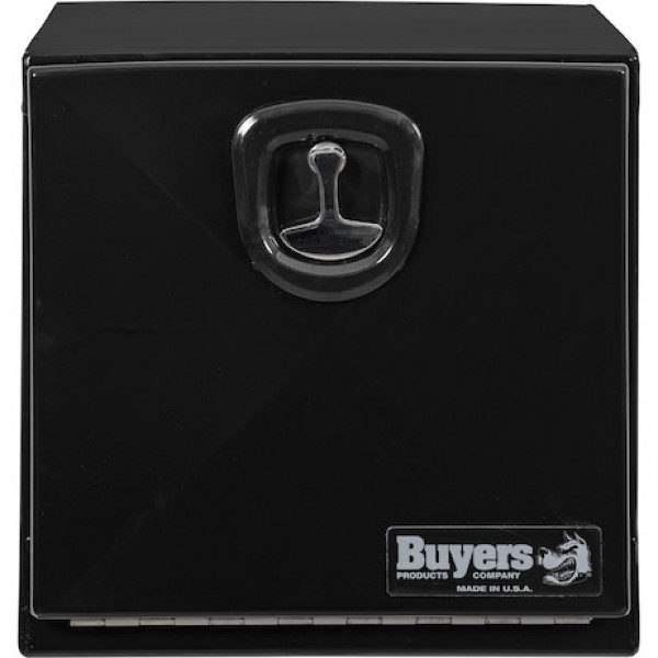 Image of 18x18x18 Inch Pro Series Black Steel Underbody Truck Box from Buyers Products. Part number: 1752799