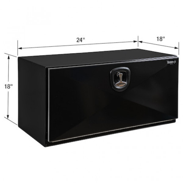 Image of 18x18x24 Inch Pro Series Black Steel Underbody Truck Box from Buyers Products. Part number: 1752800