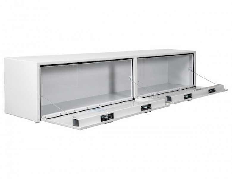 Image of 16x13x72 Inch White Smooth Aluminum Topsider Truck Box from Buyers Products. Part number: 1753151