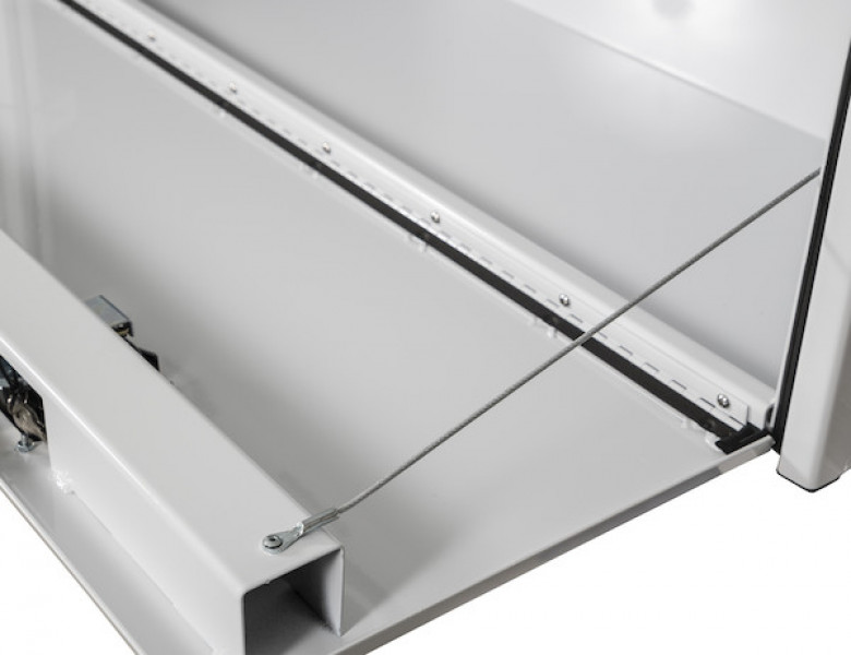 Image of 16x13x72 Inch White Smooth Aluminum Topsider Truck Box from Buyers Products. Part number: 1753151