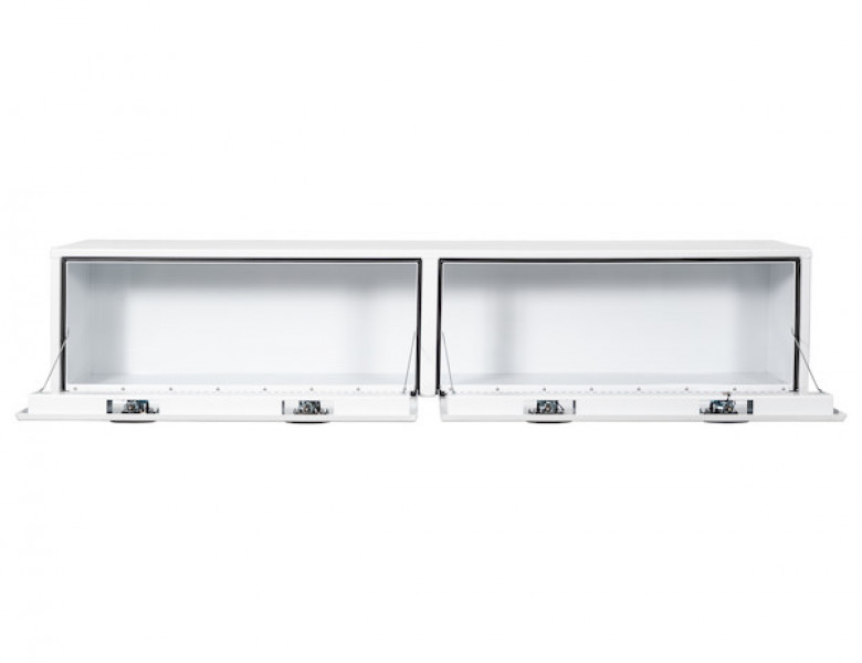 Image of 16x13x72 Inch White Smooth Aluminum Topsider Truck Box from Buyers Products. Part number: 1753151