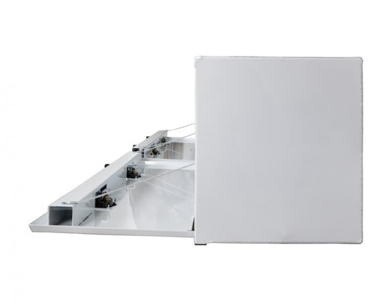 Image of 16x13x72 Inch White Smooth Aluminum Topsider Truck Box from Buyers Products. Part number: 1753151