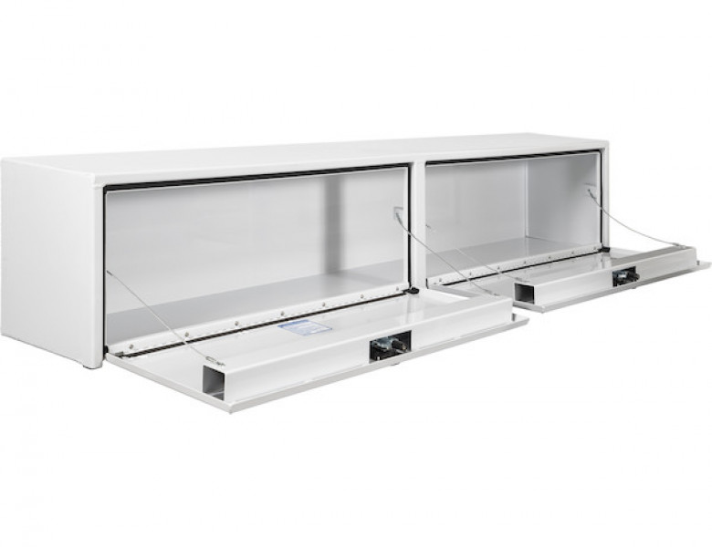 Image of 16x13x88 Inch White Smooth Aluminum Topsider Truck Box from Buyers Products. Part number: 1753156