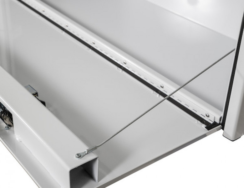 Image of 16x13x96 Inch White Smooth Aluminum Topsider Truck Box from Buyers Products. Part number: 1753161