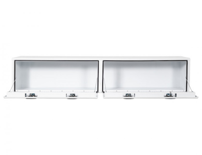 Image of 16x13x96 Inch White Smooth Aluminum Topsider Truck Box from Buyers Products. Part number: 1753161