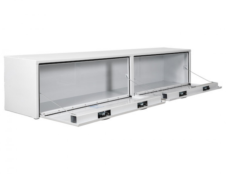 Image of 16x13x96 Inch White Smooth Aluminum Topsider Truck Box from Buyers Products. Part number: 1753161