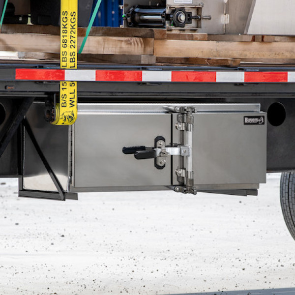 Image of 18x18x36 Inch Smooth Aluminum Underbody Truck Tool Box - Double Barn Door, Cam Lock Hardware from Buyers Products. Part number: 1762600