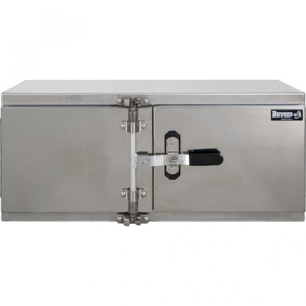 Image of 18x18x36 Inch Smooth Aluminum Underbody Truck Tool Box - Double Barn Door, Cam Lock Hardware from Buyers Products. Part number: 1762600