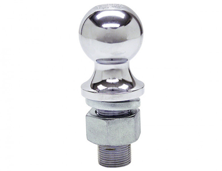 Image of 2-5/16 Inch Chrome Hitch Ball With 1-1/4 Inch Shank Diameter x 2-3/4 Inch Long from Buyers Products. Part number: 1802025