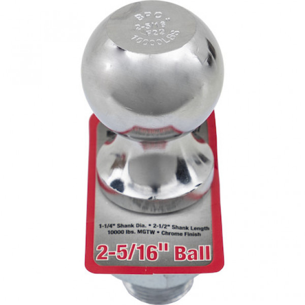 Image of 2-5/16 Inch Bulk Chrome Hitch Balls With 1-1/4 Inch Shank Diameter x 2-1/2 Long from Buyers Products. Part number: 1802167