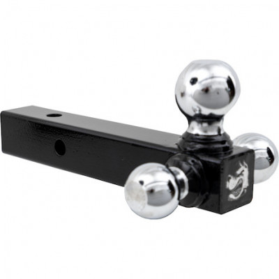 Image of Tri-Ball Hitch Solid Shank With Chrome Balls from Buyers Products. Part number: 1802205