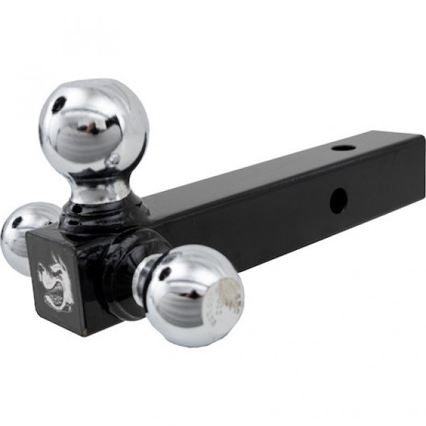 Image of Tri-Ball Hitch Solid Shank With Chrome Balls from Buyers Products. Part number: 1802205