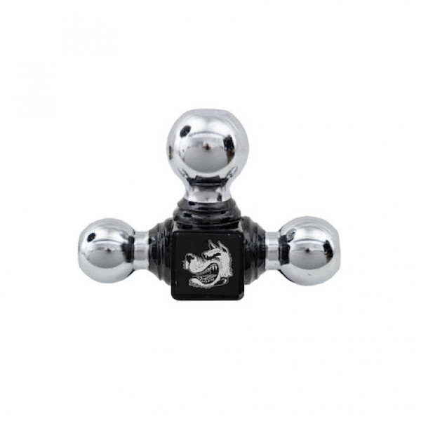 Image of Tri-Ball Hitch Solid Shank With Chrome Balls from Buyers Products. Part number: 1802205