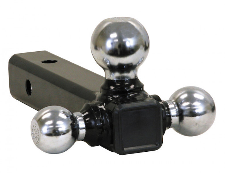 Image of Tri-Ball Hitch Solid Shank With Chrome Balls from Buyers Products. Part number: 1802205