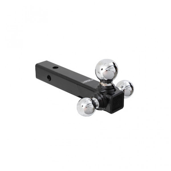 Image of Tri-Ball Hitch Tubular Shank With Chrome Balls from Buyers Products. Part number: 1802207