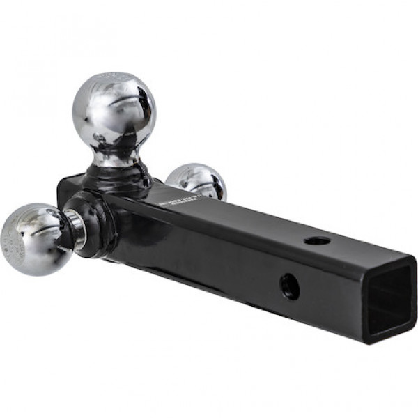 Image of Tri-Ball Hitch Tubular Shank With Chrome Balls from Buyers Products. Part number: 1802207