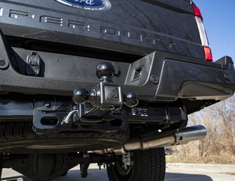 Image of Tri-Ball Hitch with Black Towing Balls - 2-1/2 Inch Receiver from Buyers Products. Part number: 1802250