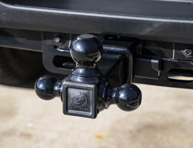 Image of Tri-Ball Hitch with Black Towing Balls - 2-1/2 Inch Receiver from Buyers Products. Part number: 1802250