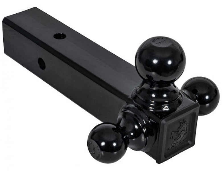 Image of Tri-Ball Hitch with Black Towing Balls - 2-1/2 Inch Receiver from Buyers Products. Part number: 1802250